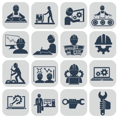 Endüstriyel Icons set