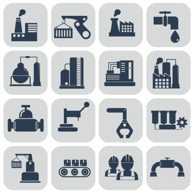Endüstriyel Icons set