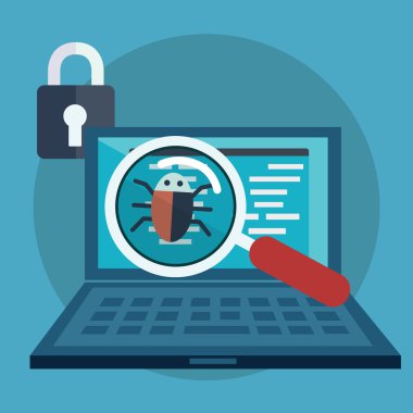 virüs uyarı simgesi