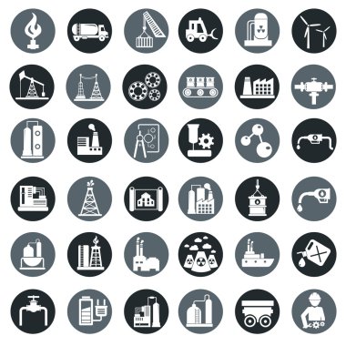 Endüstriyel Icons set