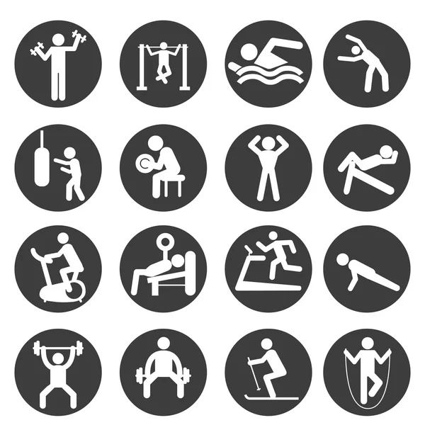 Conjunto de iconos deportivos — Archivo Imágenes Vectoriales