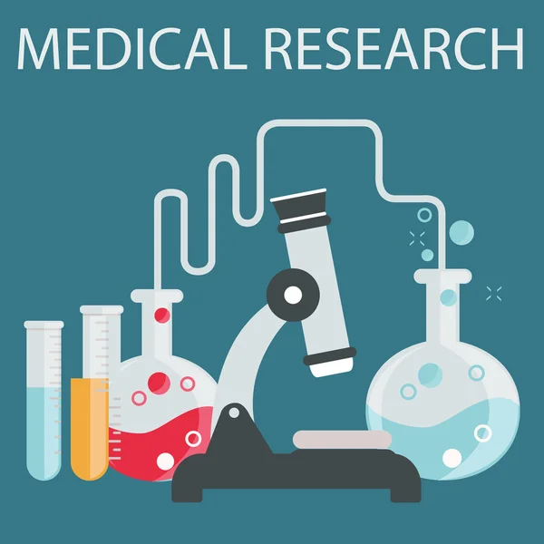 Medical research icon — Stock Vector