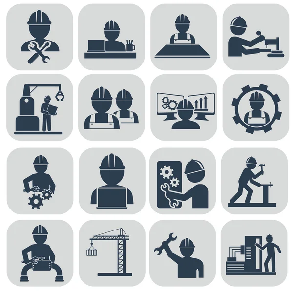 Industrial icons set — Stock Vector