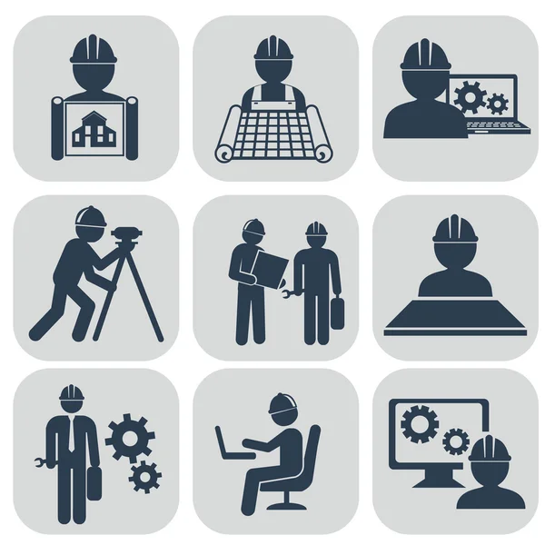 Industrial icons set — Stock Vector