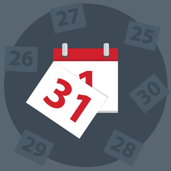 Calendario icono de la aplicación — Vector de stock