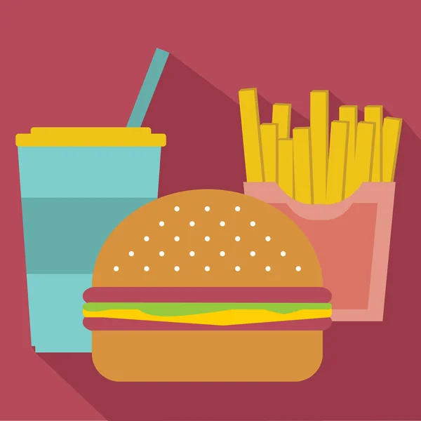 Ikona fast foodów — Wektor stockowy