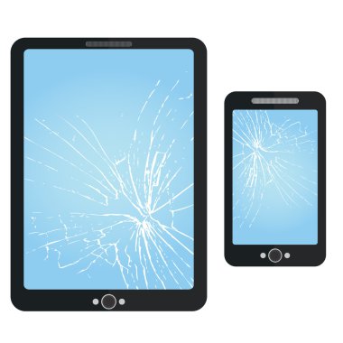 Kırık telefon simgeleri