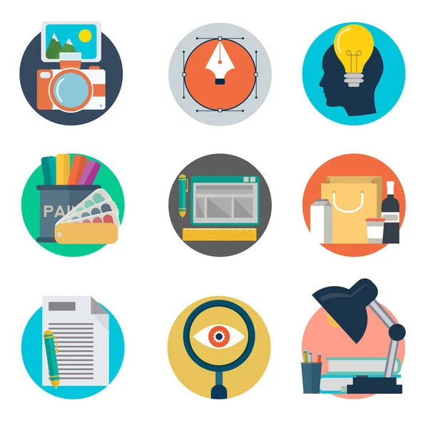 Designer icons set — Stock Vector