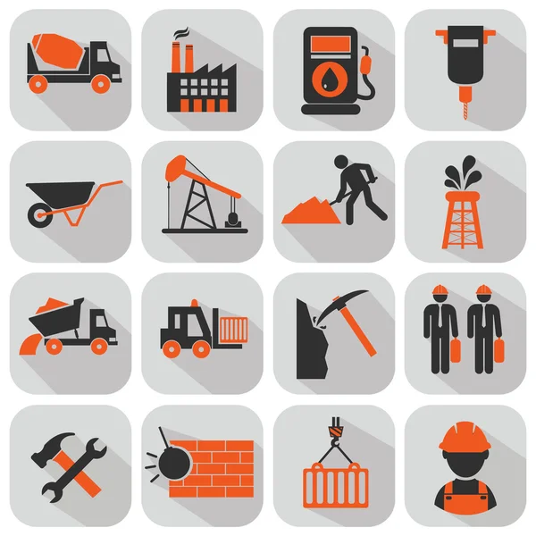 Construction icons set — Stock Vector