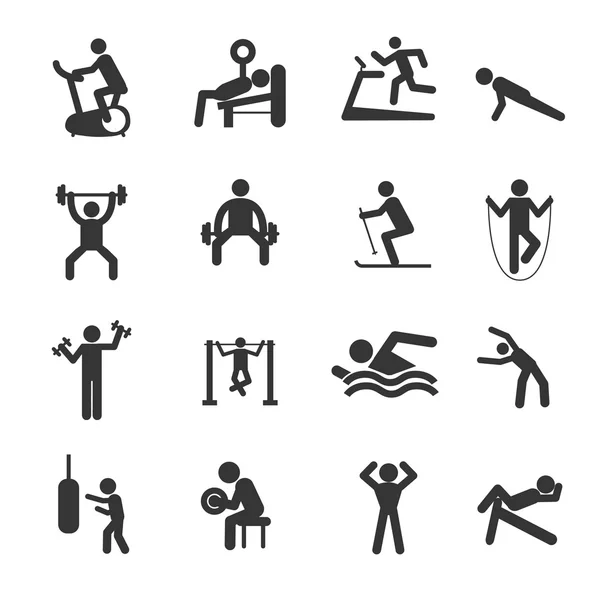 Conjunto de iconos deportivos — Vector de stock