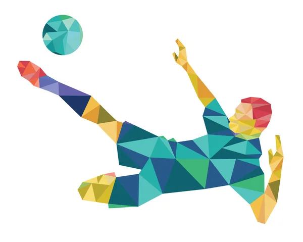 Абстрактная форма футбола — стоковый вектор