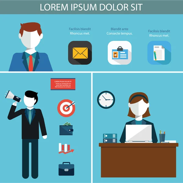 Conjunto de infografía de trabajo en equipo — Vector de stock