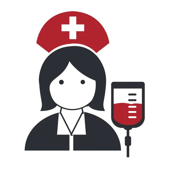 Nurse simple icon — Stock Vector