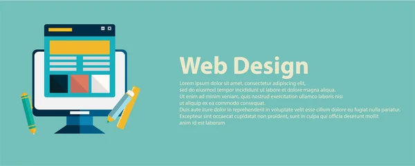 Web Design Banner — Stock vektor