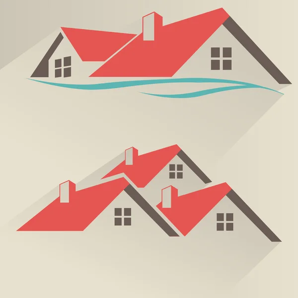 House rental icons — Stock Vector