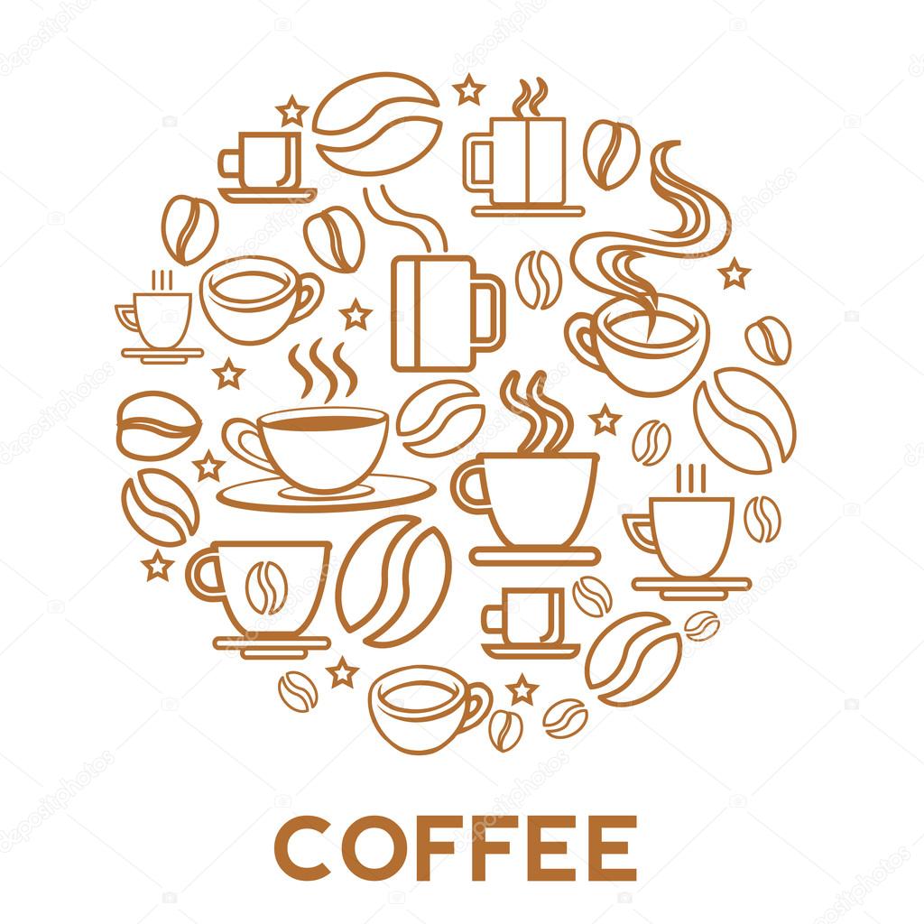 coffee house logo concept