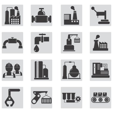 Endüstriyel Icons set