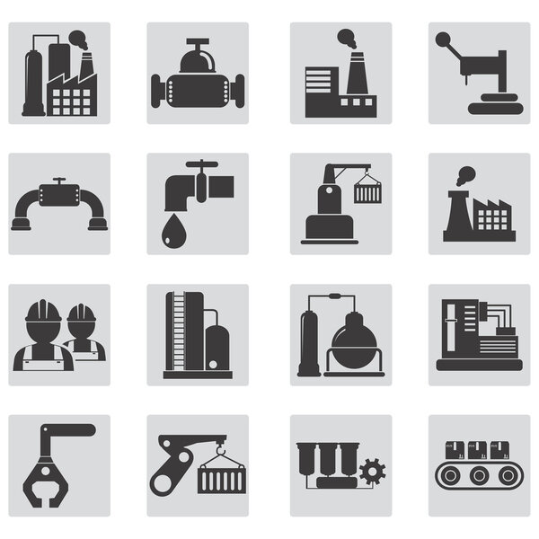 Набор промышленных иконок
