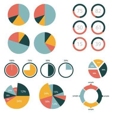 Infographic öğeleri simgeler