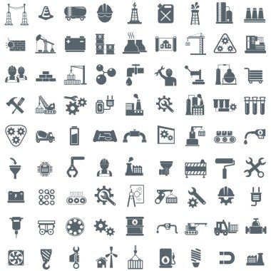 Endüstriyel Icons set