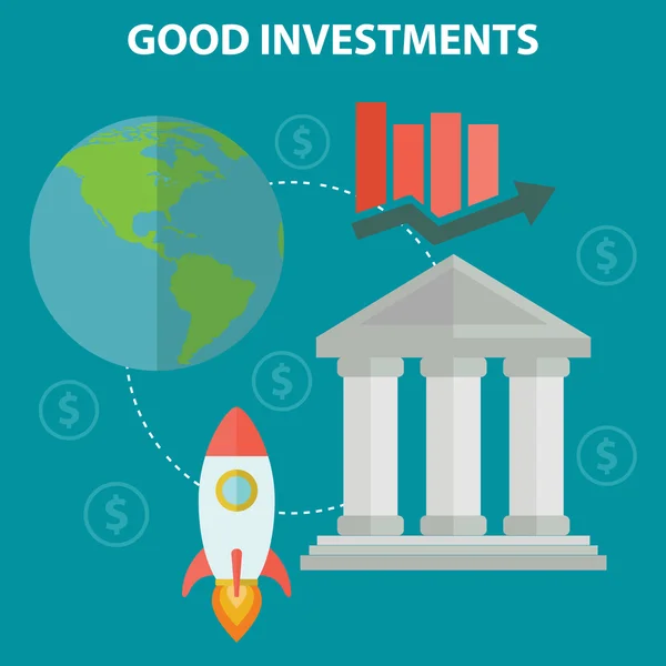 Buena manera de inversión — Vector de stock