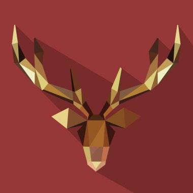 Poligonal Geyik kafası