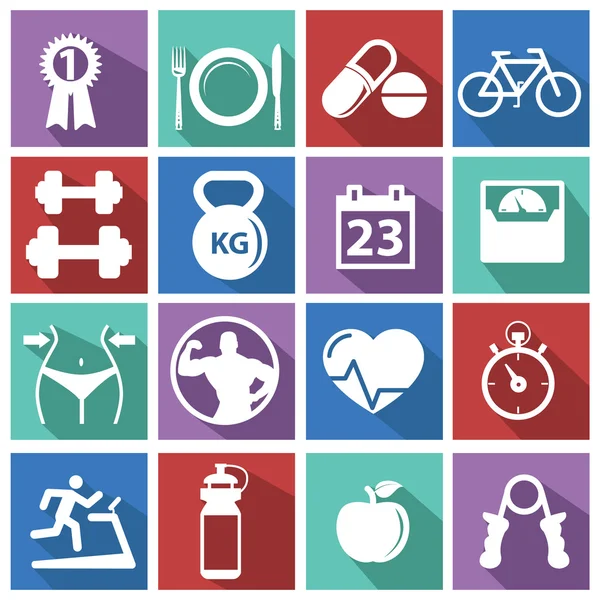 Sport icons set — Stock Vector