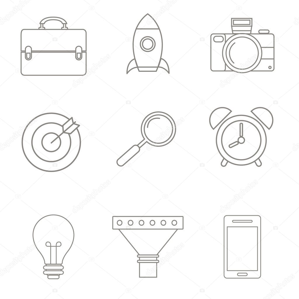 business strategy icons