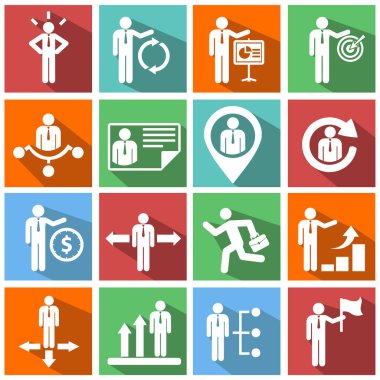 İnsan kaynakları Icons set.