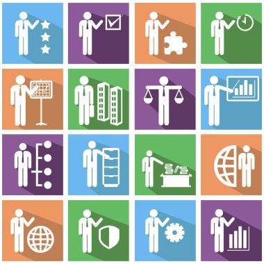 İnsan kaynakları Icons set.