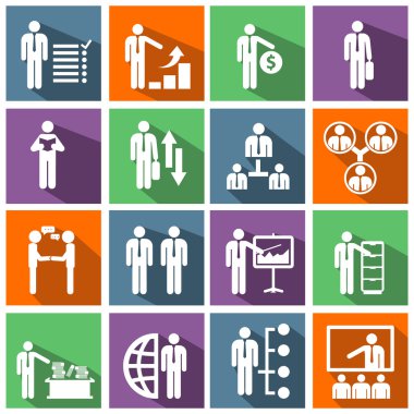 İnsan kaynakları Icons set.