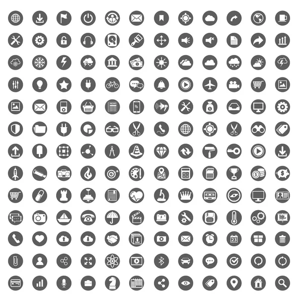 Универсальный набор значков — стоковый вектор