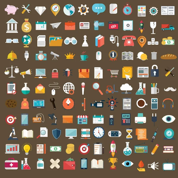 Evrensel Icons set — Stok Vektör