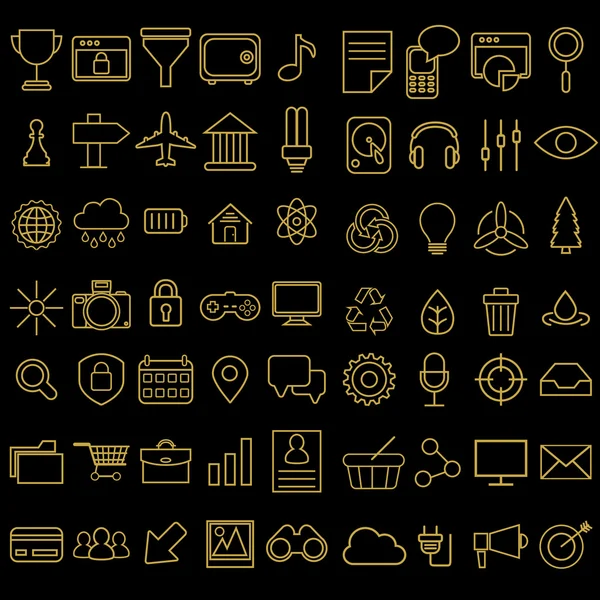 Universal icons set — Stock Vector