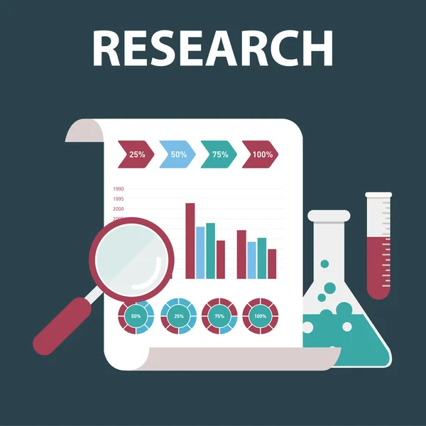 Badania rynku ikona — Wektor stockowy