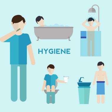 Hijyen Infographic öğeleri