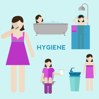 Hijyen Infographic öğeleri