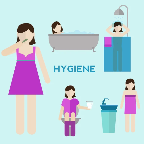 Hygien infographic element — Stock vektor