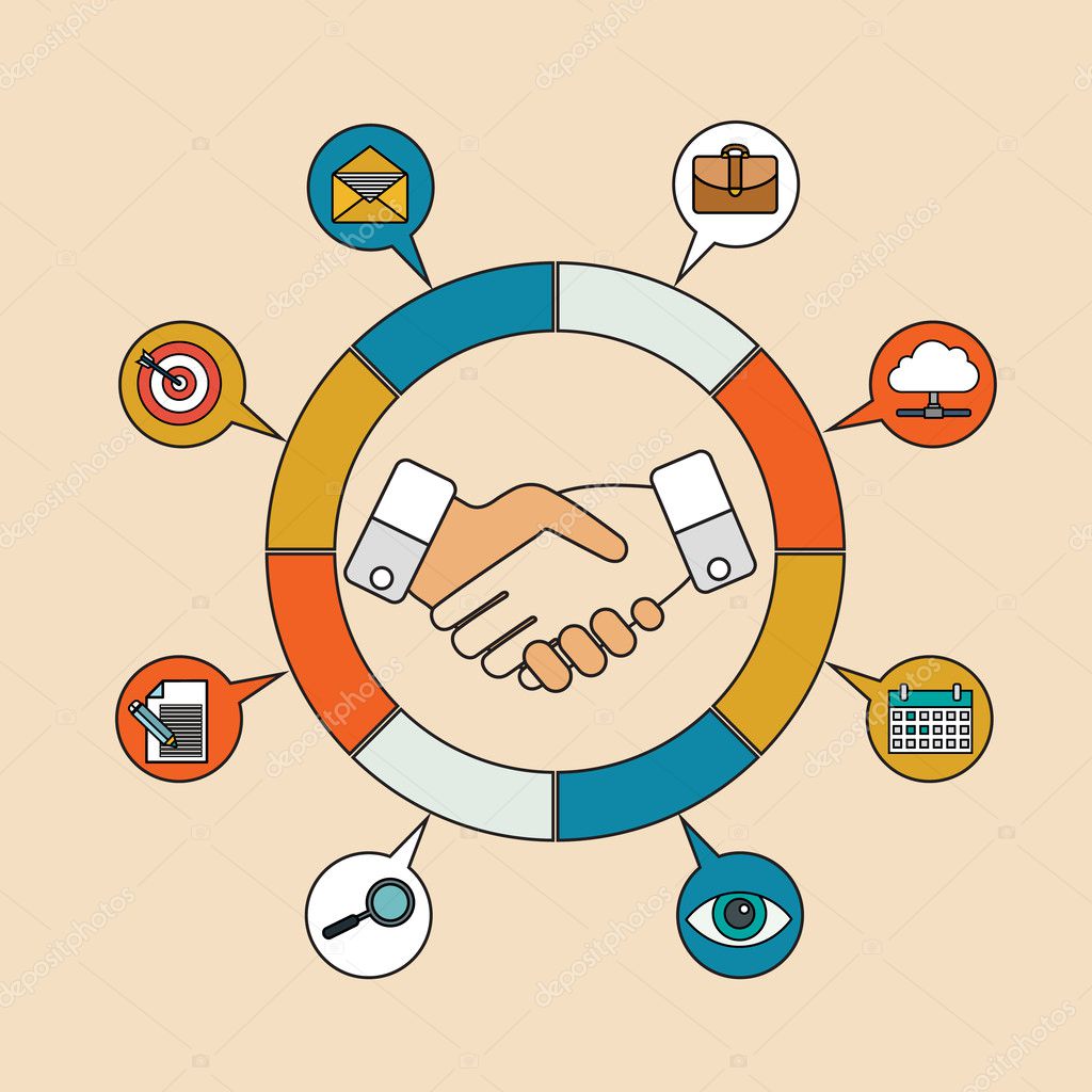 Customer Relationship icons — Stock Vector © royalty #127175346