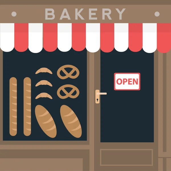 Local bakery shop — Stock Vector