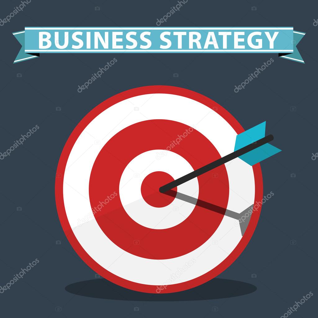 Business strategy concept, vector illustration
