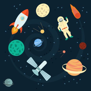 astronot uzay büyük