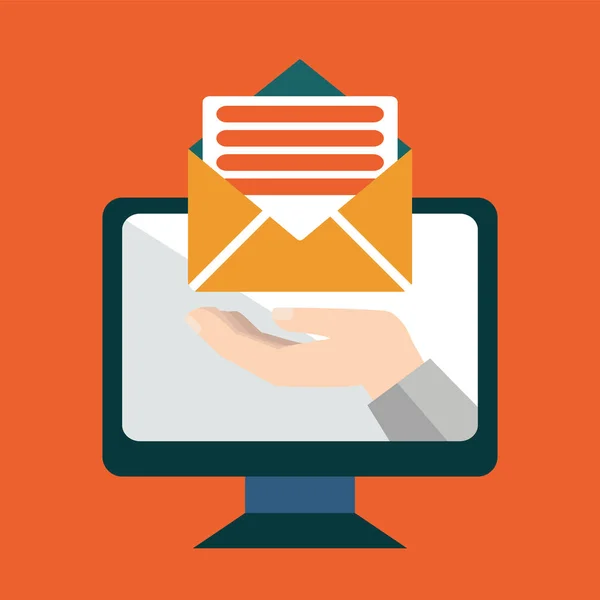 Concetto di Email Marketing — Vettoriale Stock