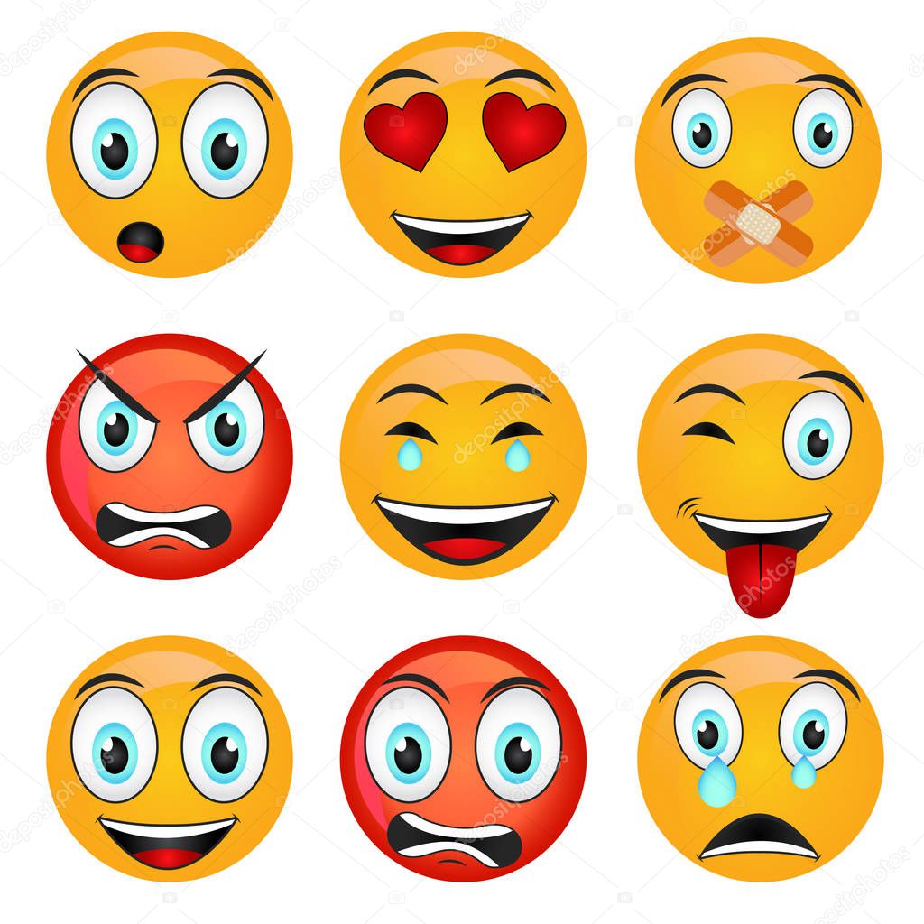 Set of Emoticons icons