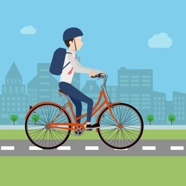 işadamı binicilik bisiklet 