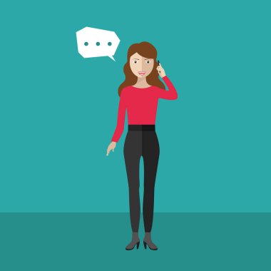 Cep Telefonu Konuşan Kadın