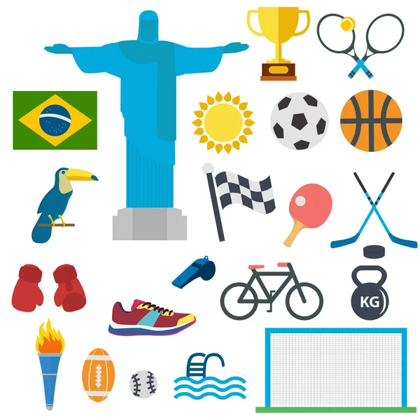Conjunto de iconos deportivos — Archivo Imágenes Vectoriales