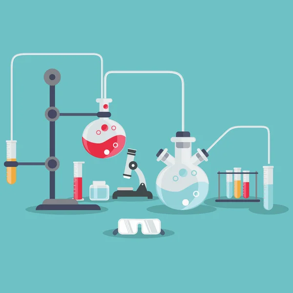 Medisch laboratorium infographics — Stockvector