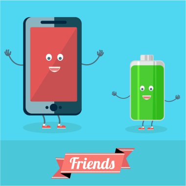 Telefon ve tam dolu pil 