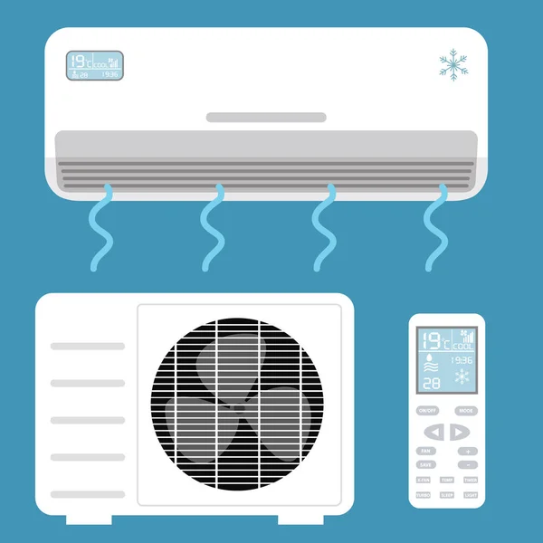Air conditioner system — Stock Vector